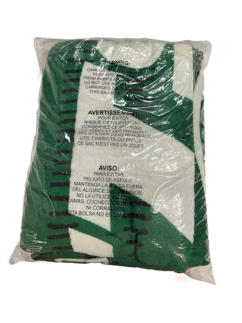 NFL New York Jets Clear Tote with Green Logo Throw